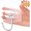 No-Damage Adhesive Wall Hooks – Pack of 10
